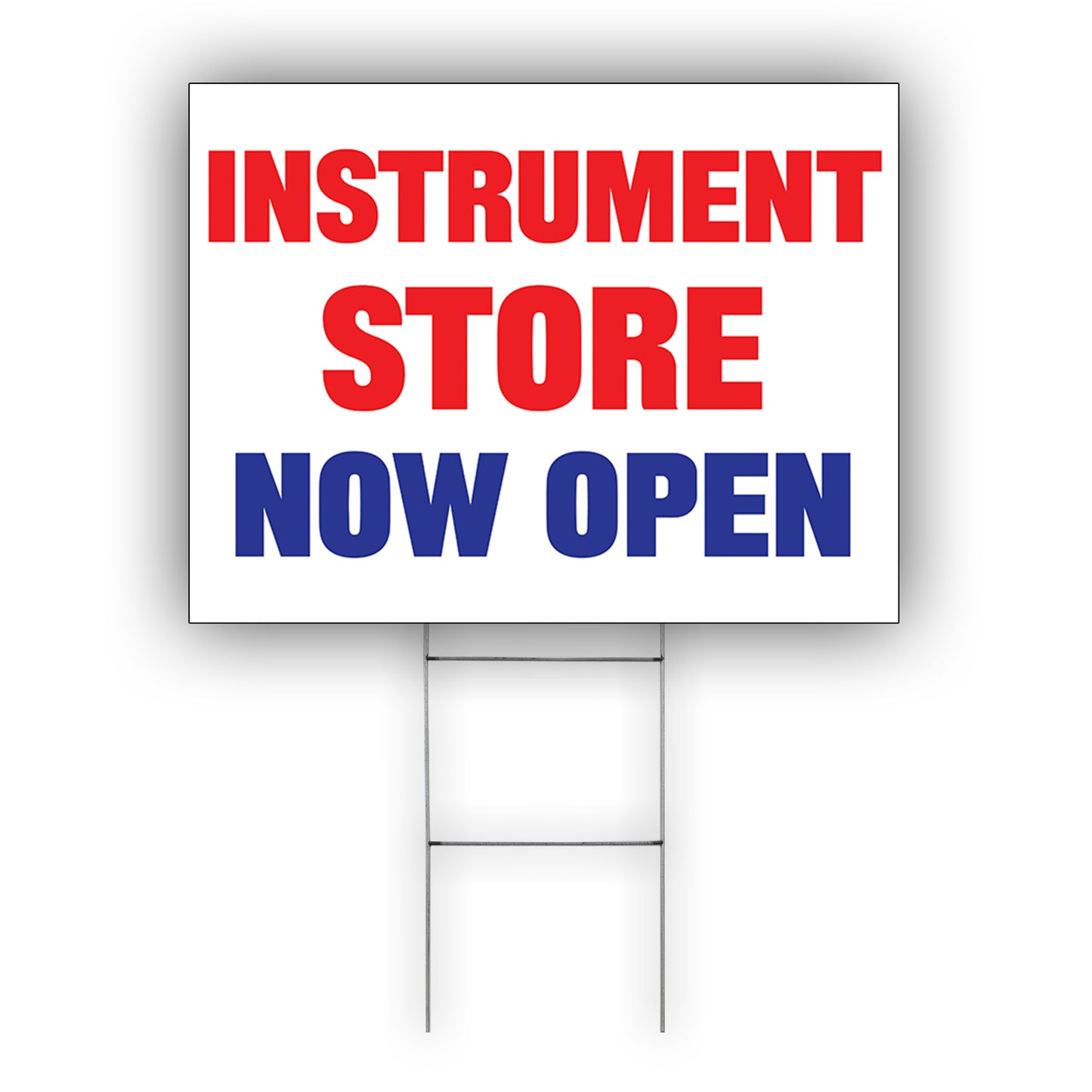 Instrument Store Now Open Coroplast Yard Sign