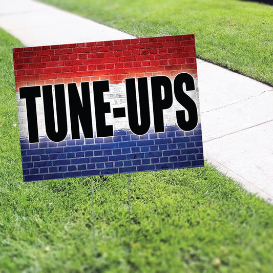 Tune-UPS Coroplast Yard Sign