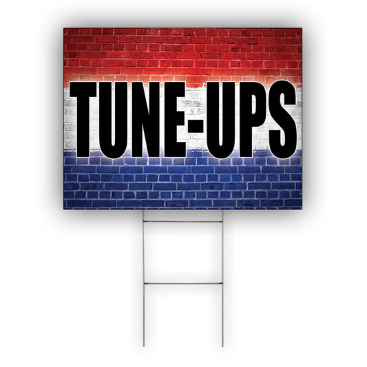 Tune-UPS Coroplast Yard Sign
