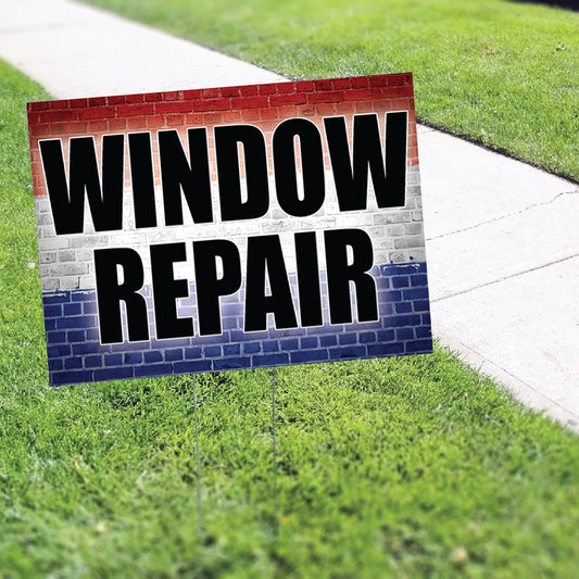 Window Repair Coroplast Yard Sign