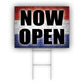 Now Open Coroplast Yard Sign