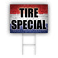 Tire Specialist Coroplast Yard Sign