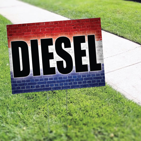 Diesel Coroplast Yard Sign