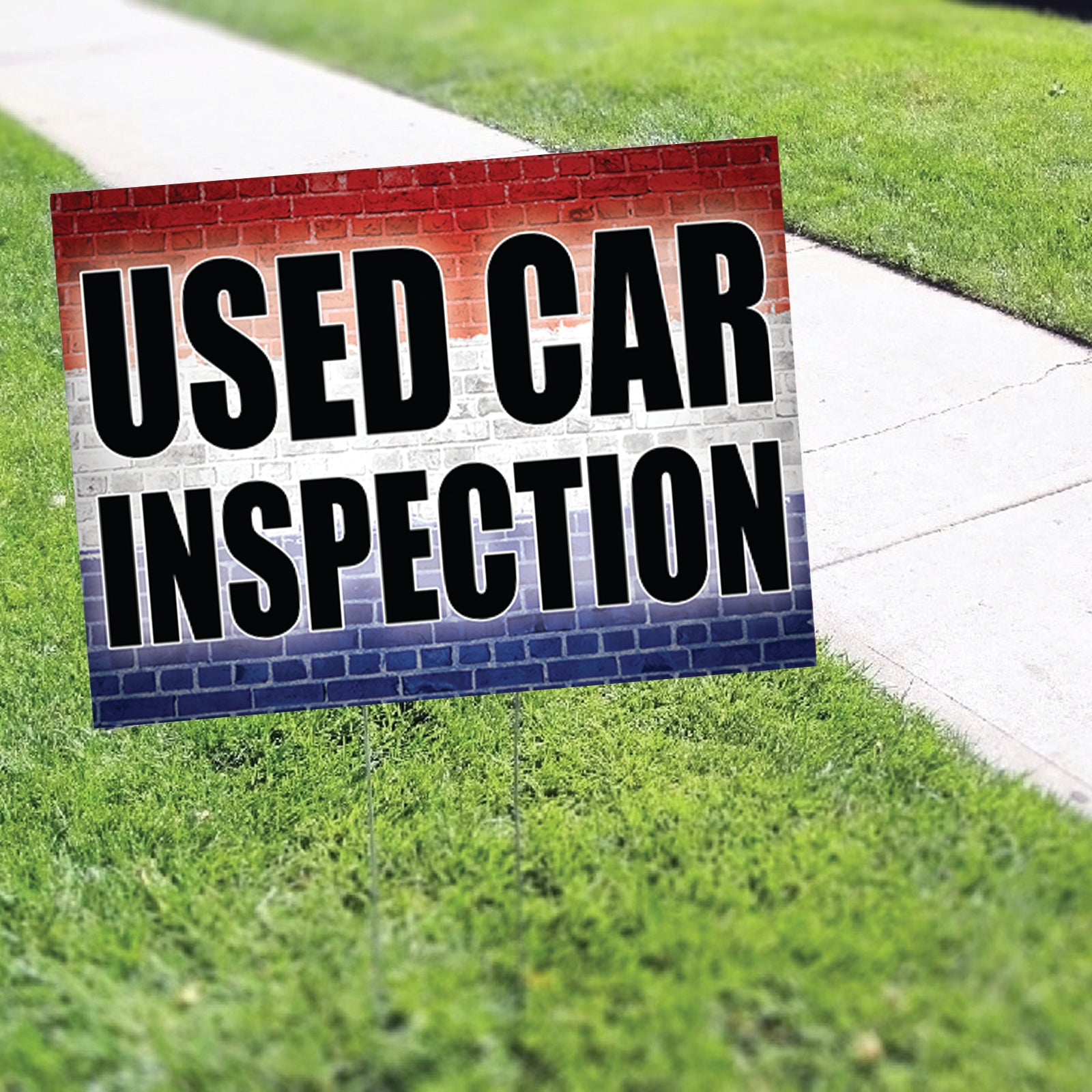 Used Car Inspection Coroplast Yard Sign