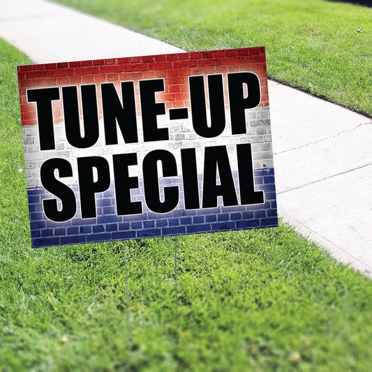 Tune-Up Specialist Coroplast Yard Sign