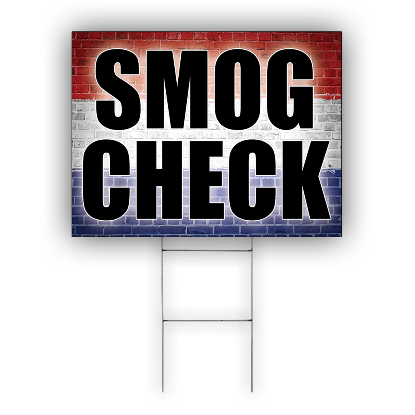 Smog Check Coroplast Yard Sign