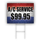AC Service $99.95 Coroplast Yard Sign