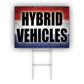 Hybrid Vehicle Coroplast Yard Sign