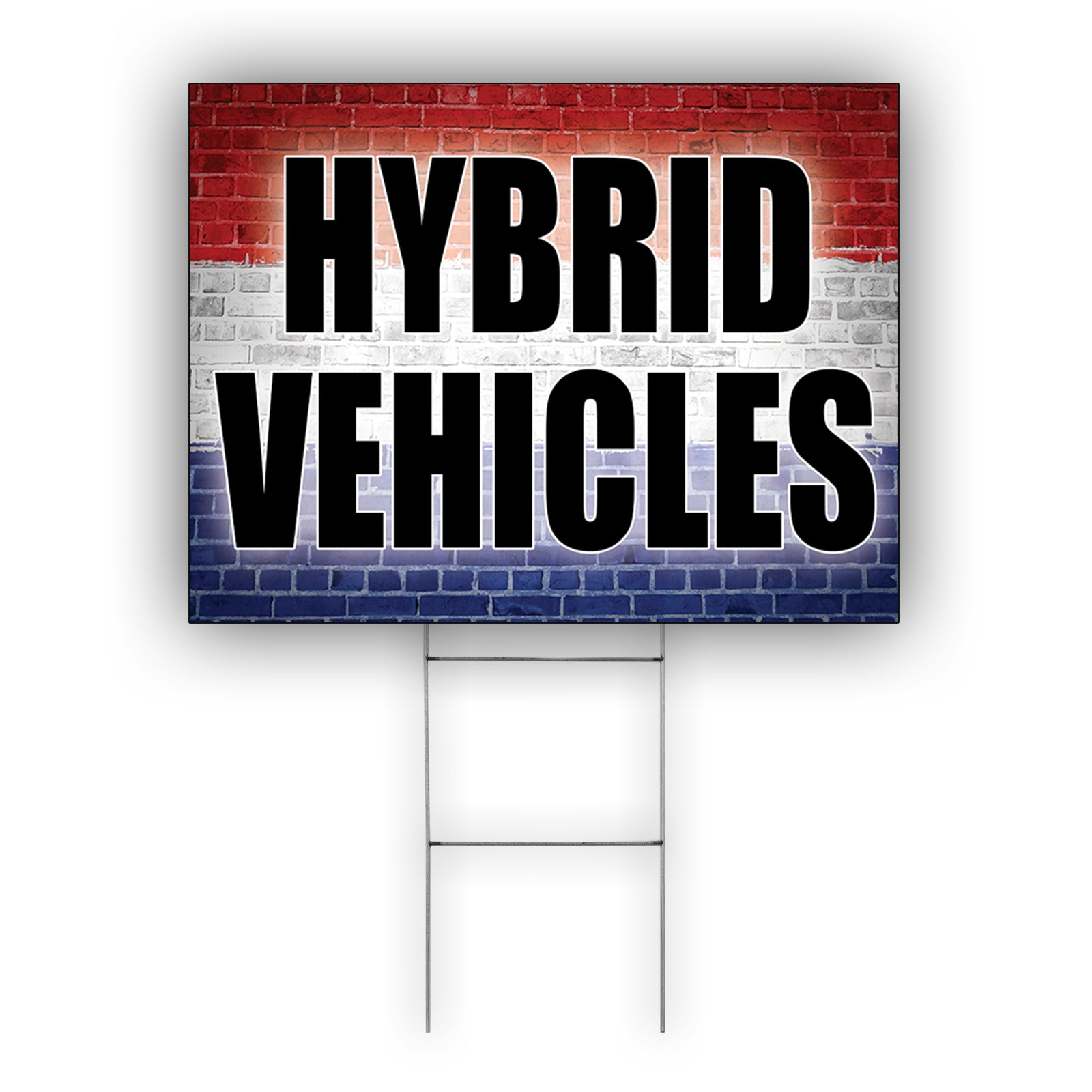 Hybrid Vehicle Coroplast Yard Sign