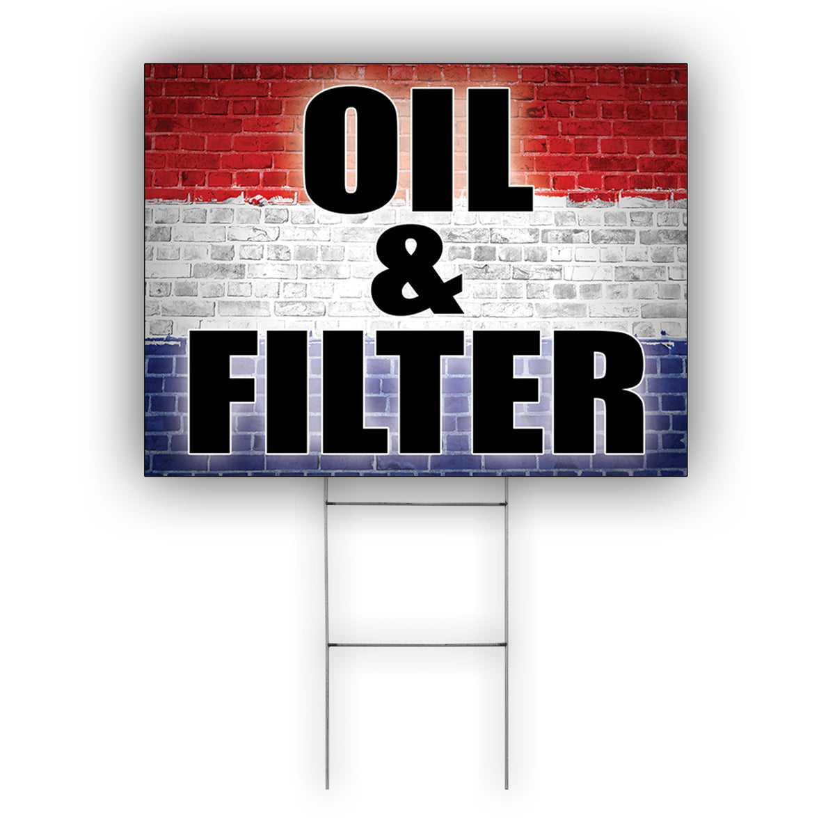 Filter Order Sign Oil And Filter Coroplast Yard Sign – Sign Fever