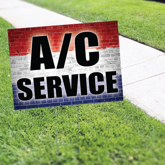 AC Service Coroplast Yard Sign