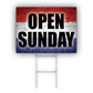 Open Sunday Coroplast Yard Sign