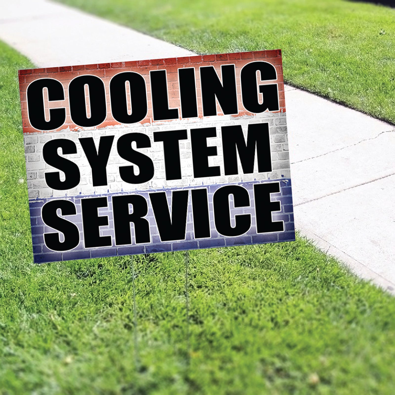 Colling System Service Coroplast Yard Sign