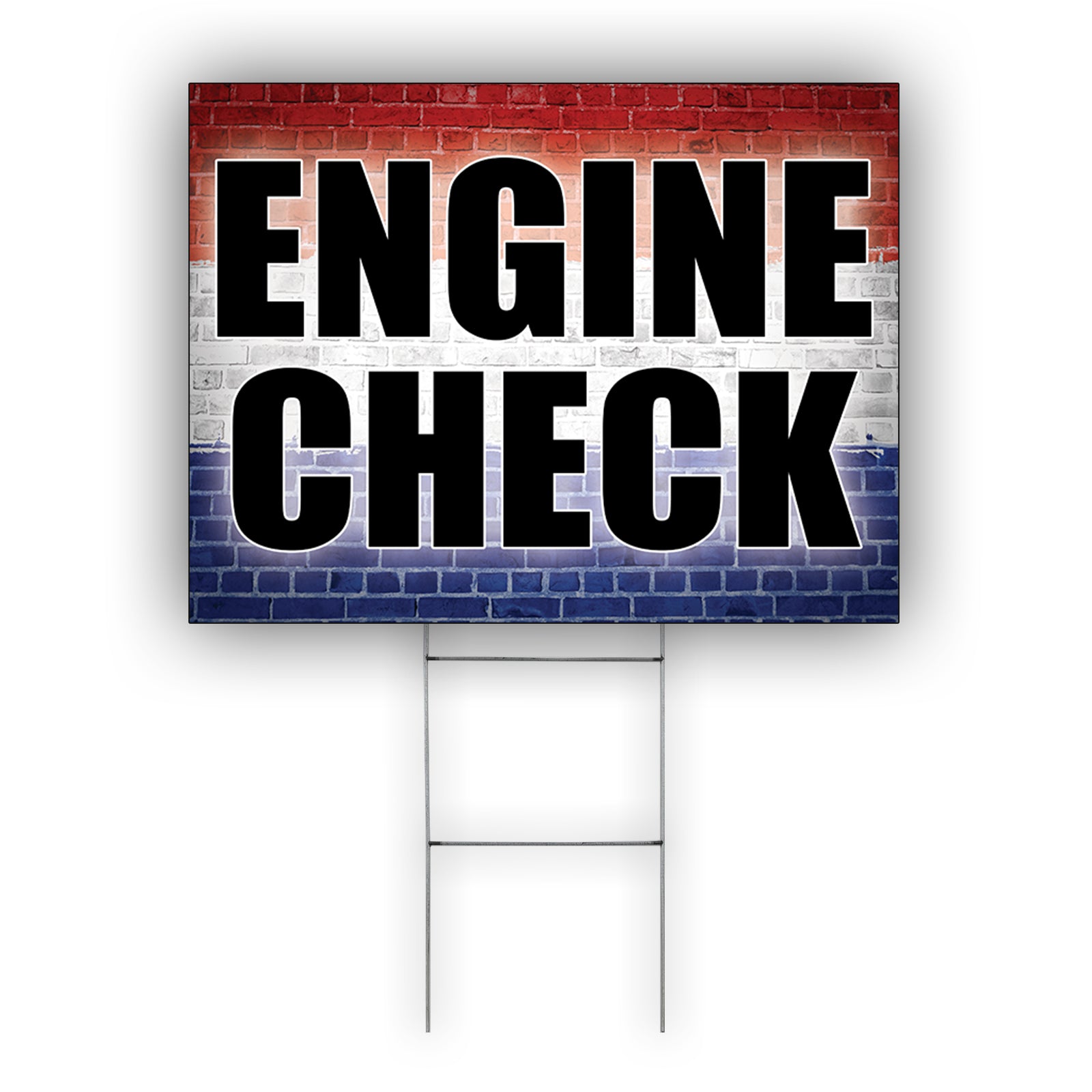 Engine Check Coroplast Yard Sign - Sign Fever