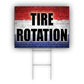 Tire Rotation Coroplast Yard Sign