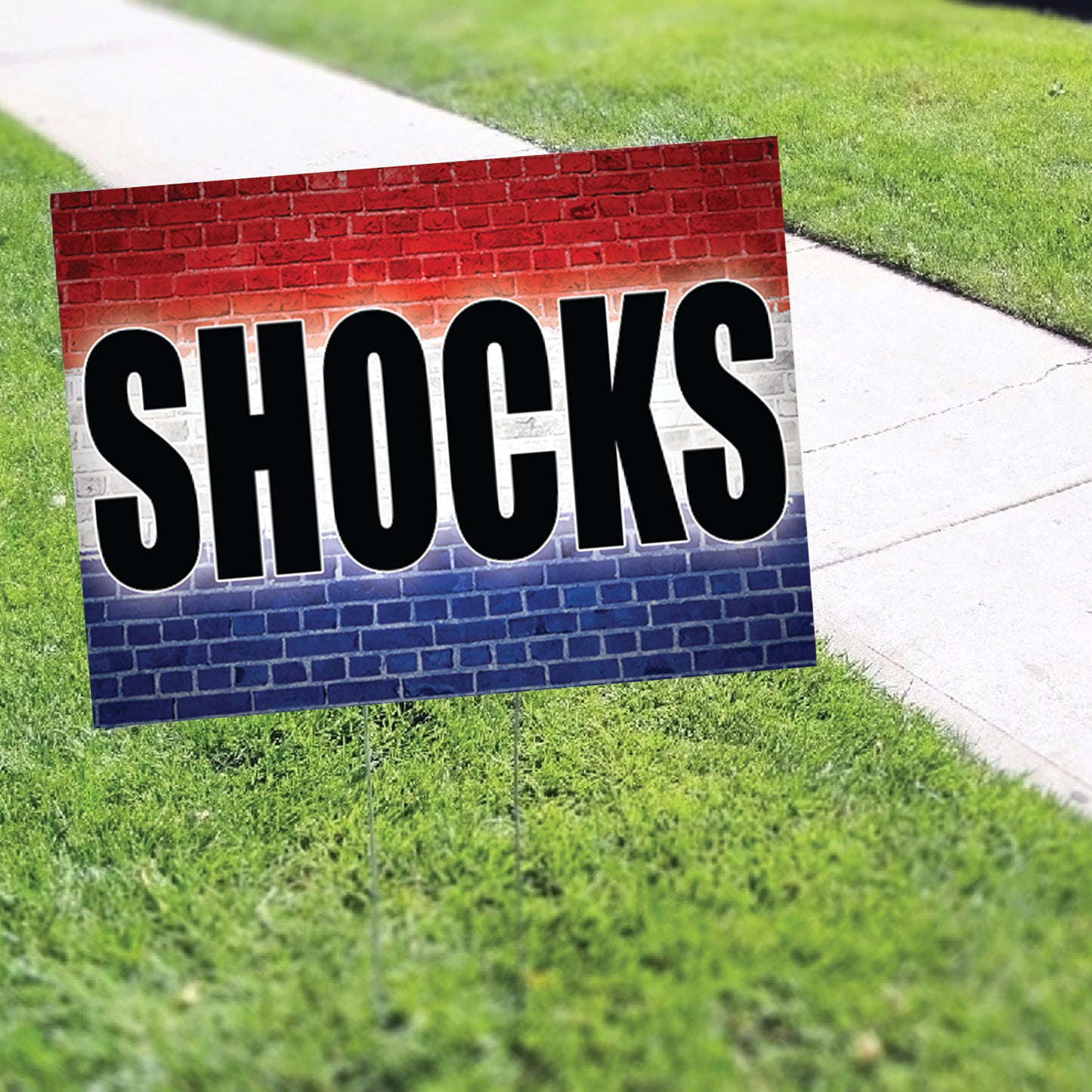 Shocks Coroplast Yard Sign