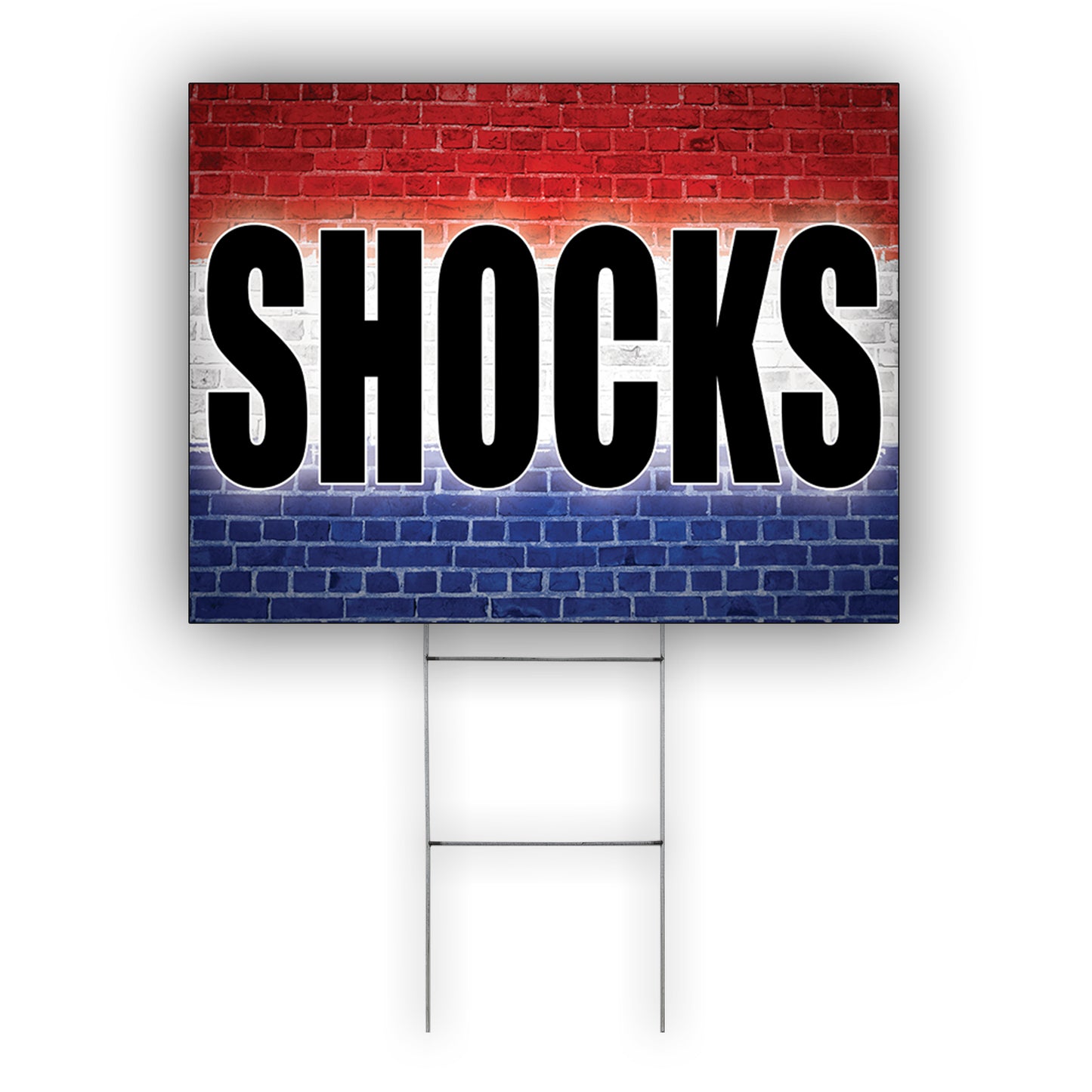 Shocks Coroplast Yard Sign
