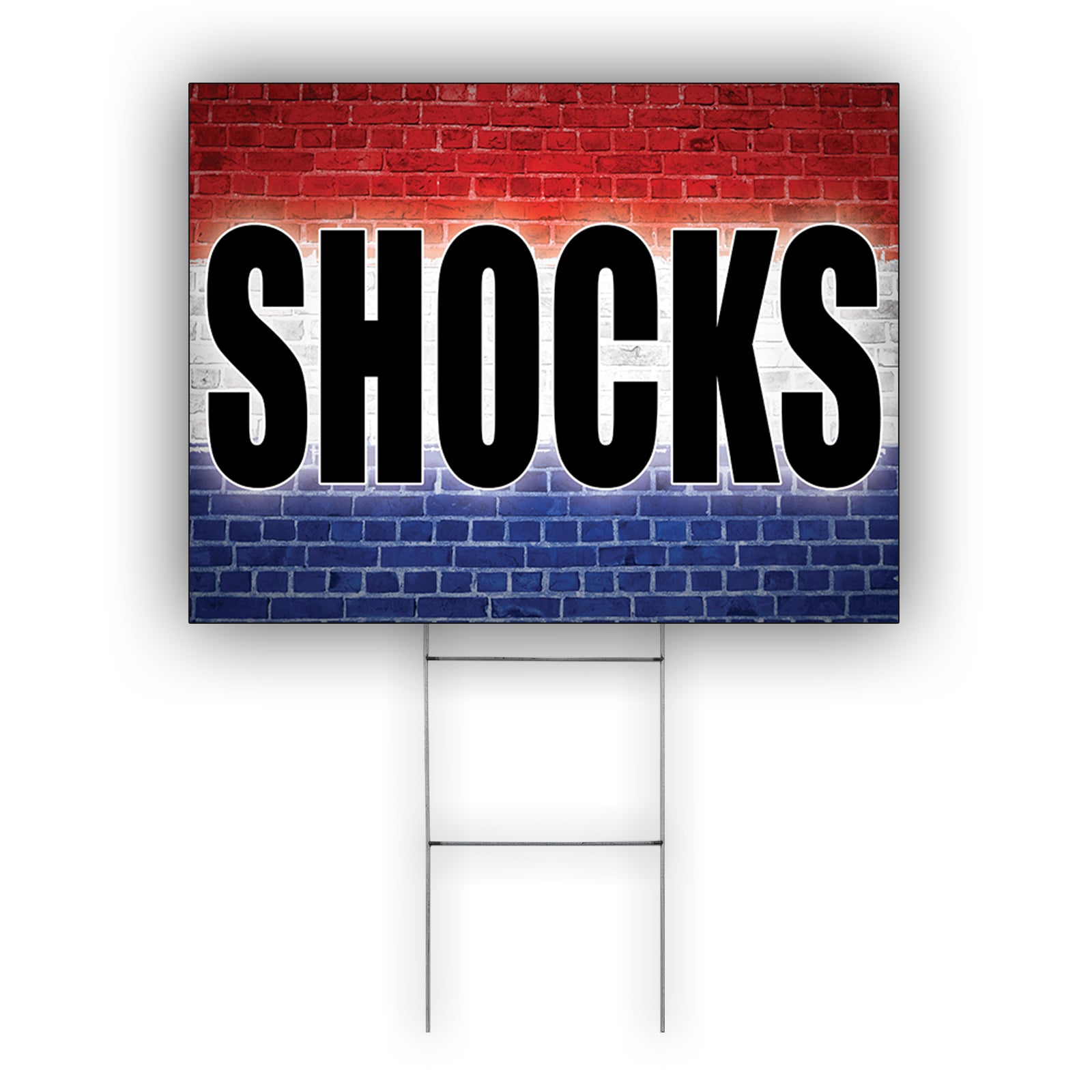 Shocks Coroplast Yard Sign