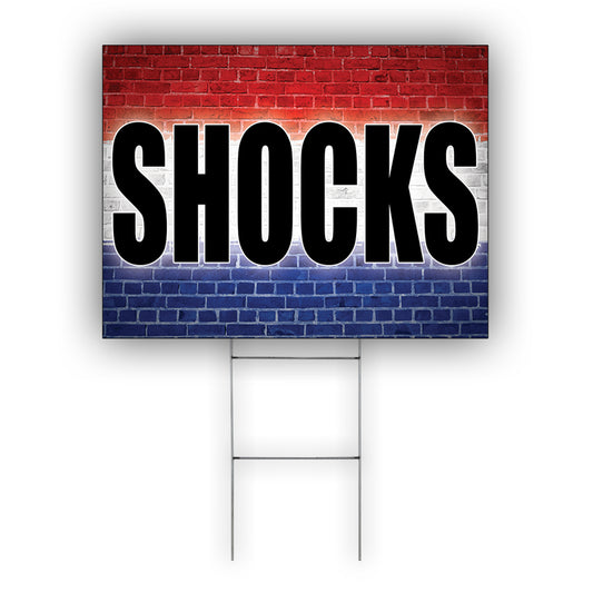 Shocks Coroplast Yard Sign