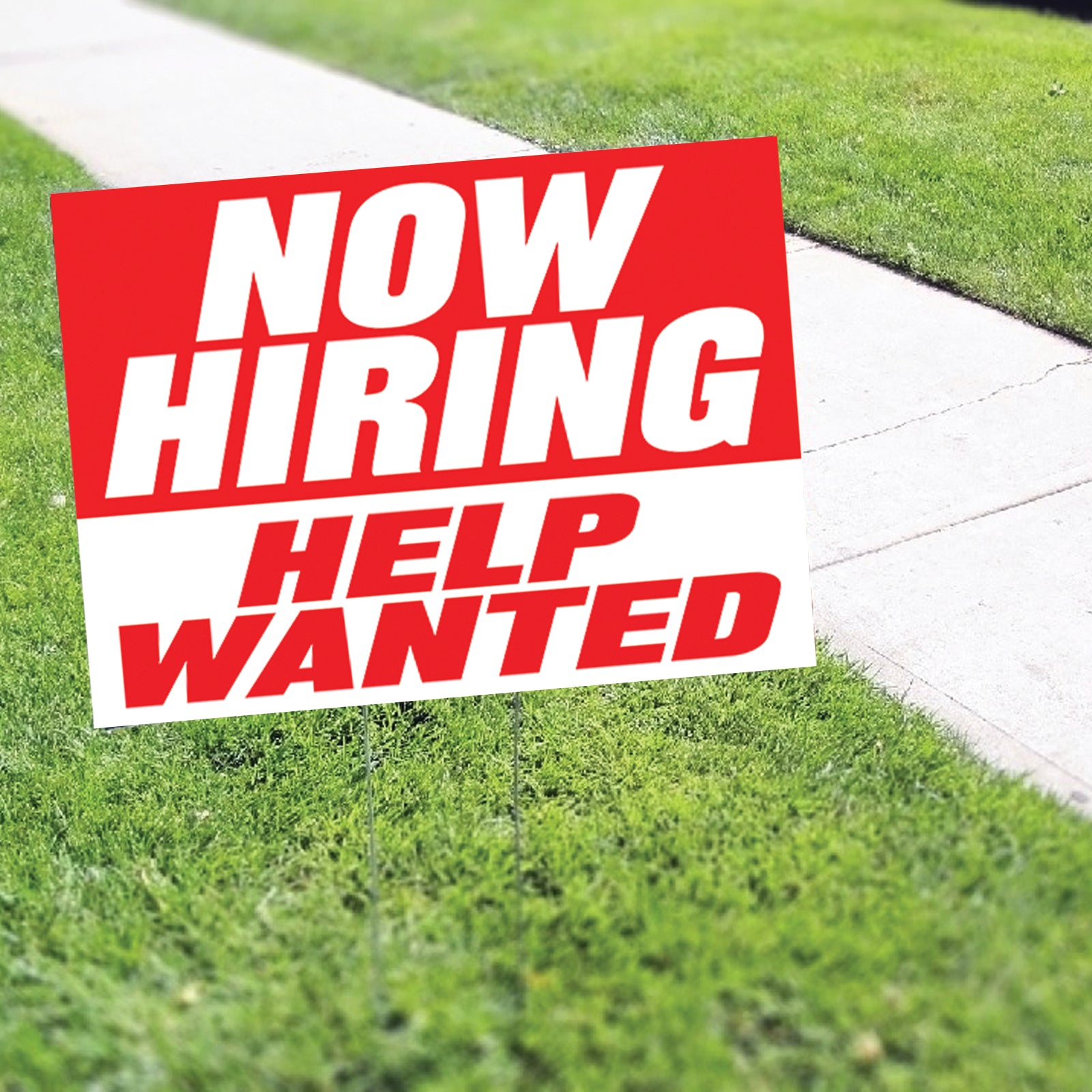Now Hiring Help Wanted Coroplast Yard Sign
