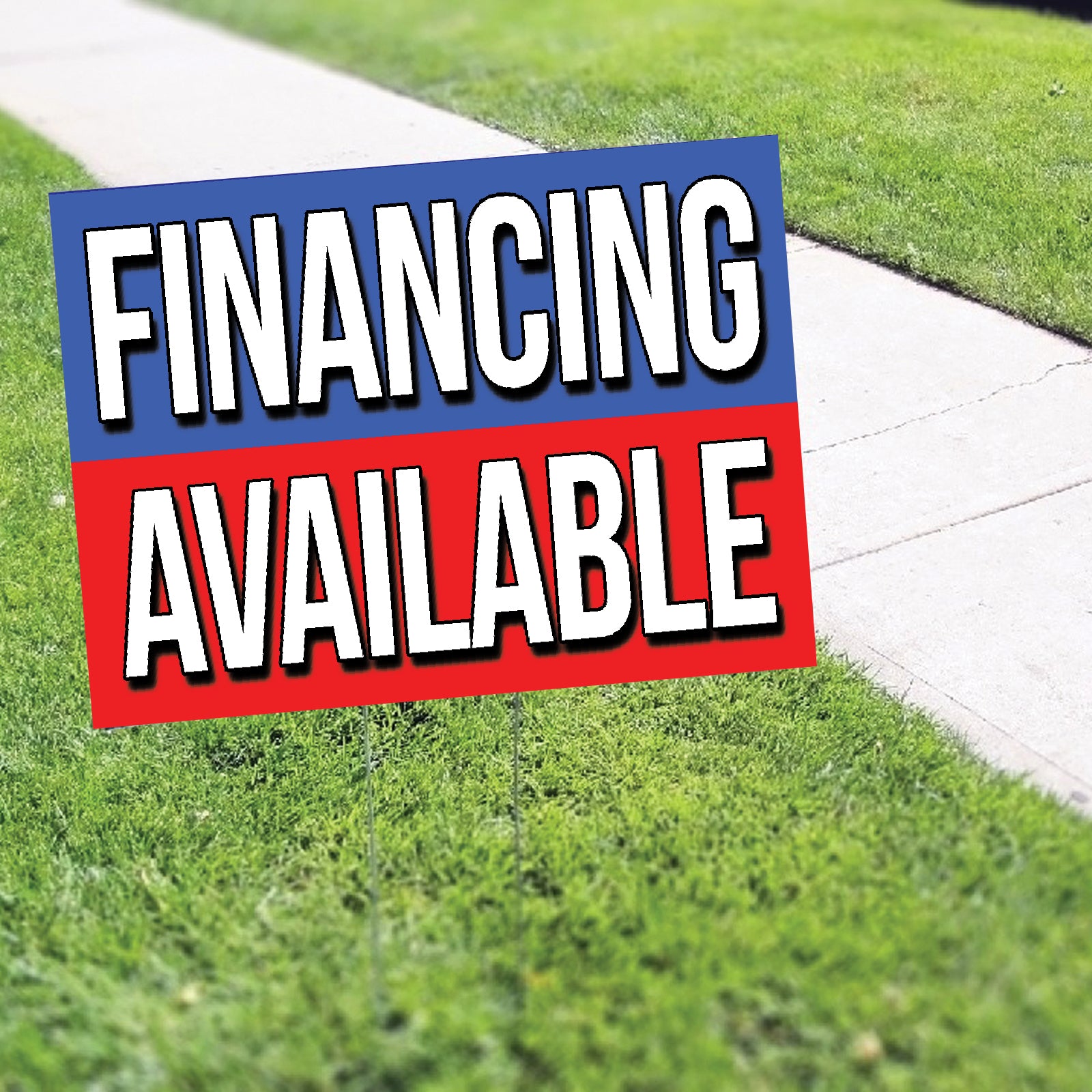 Financing Available Coroplast Yard Sign