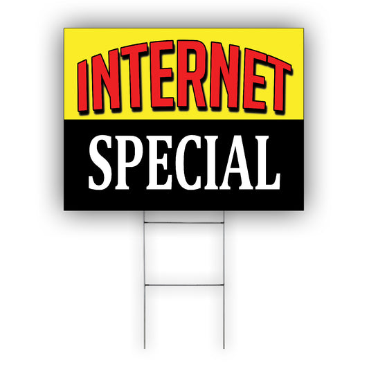 Internet Special Coroplast Yard Sign