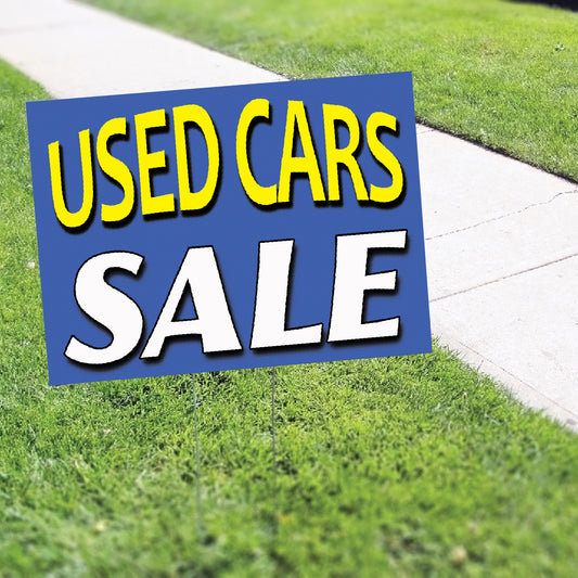 Used Cars Sale Coroplast Yard Sign