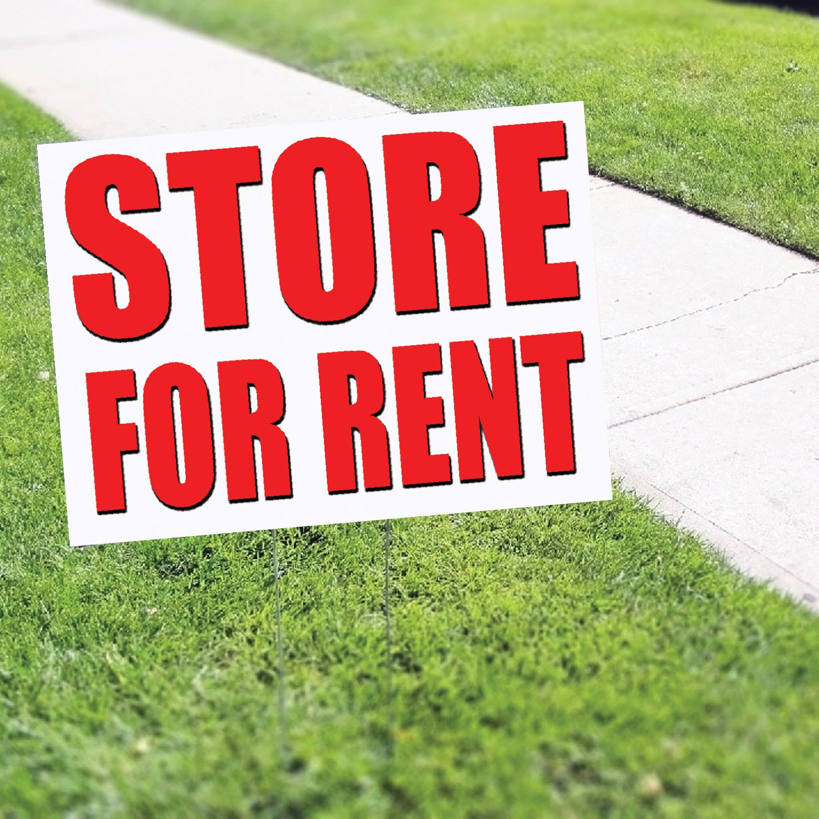 Store For Rent Coroplast Yard Sign