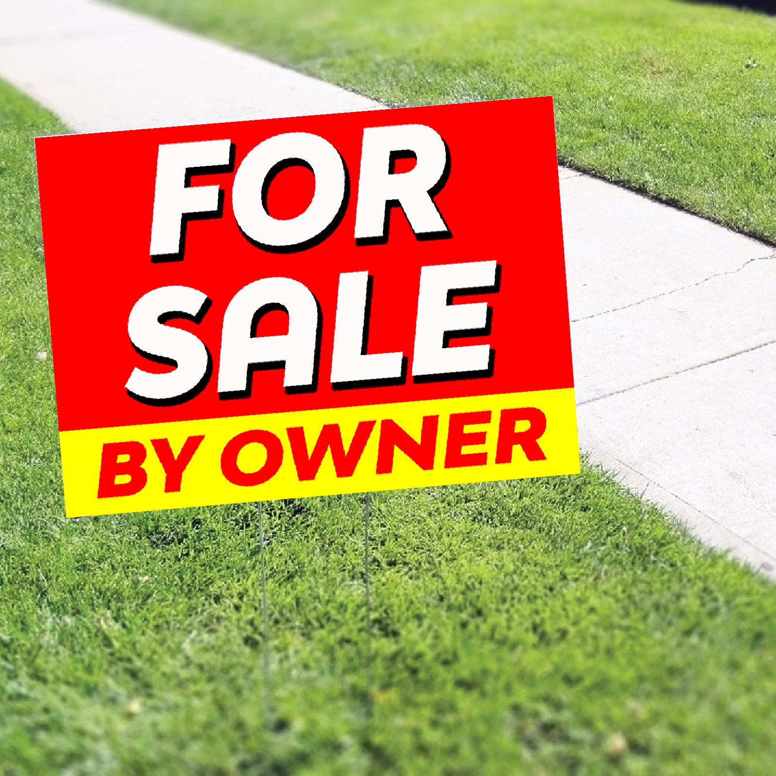 For Sale By Owner Coroplast Yard Sign