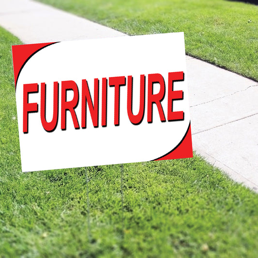 Furniture Coroplast Yard Sign