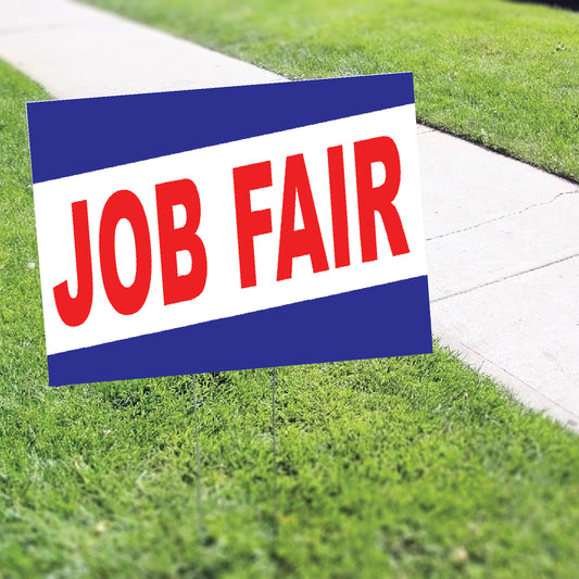 Job Fair Coroplast Yard Sign