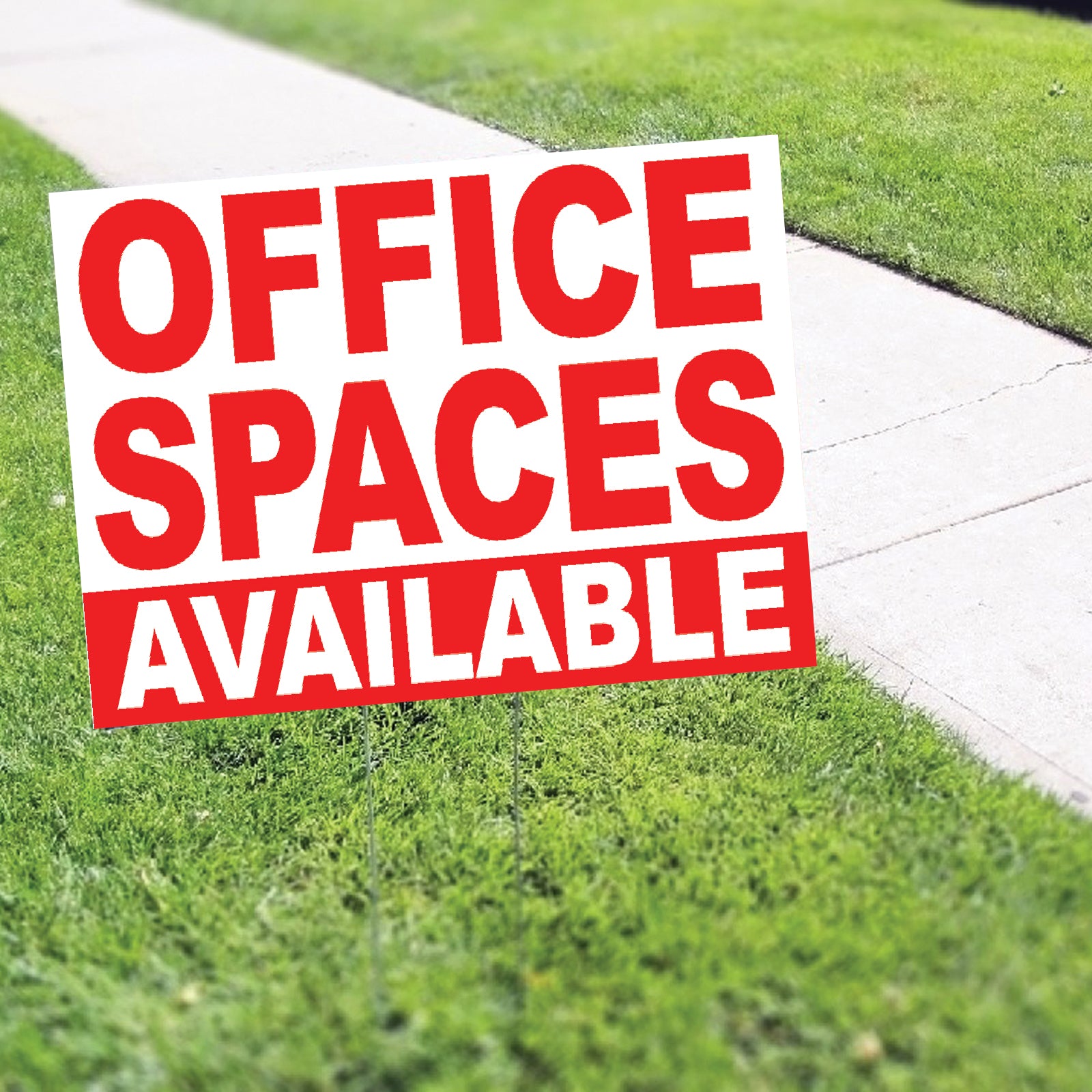 Office Spaces Available Coroplast Yard Sign