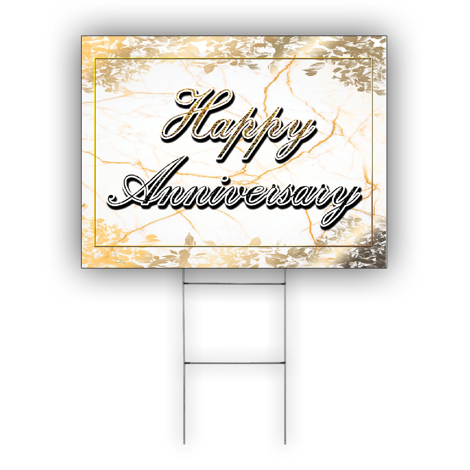 Happy Anniversary Coroplast Yard Sign