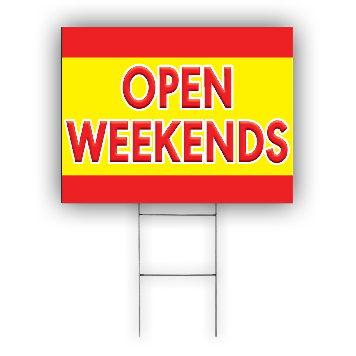 Interchapter Weekend Signs Open Weekend Coroplast Yard Sign – Sign Fever