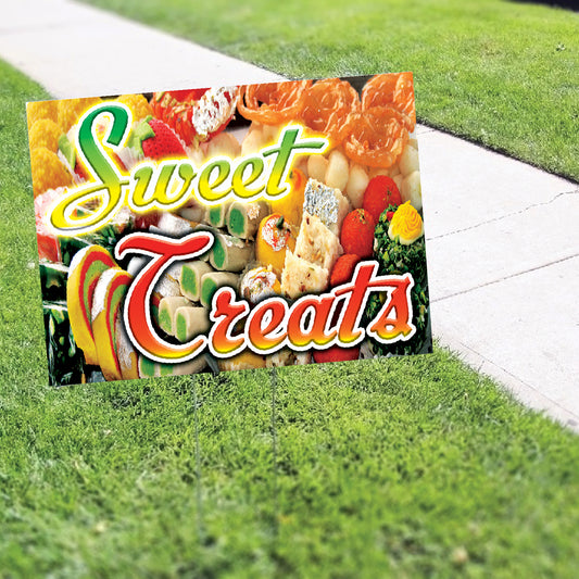 Sweet Treats Coroplast Yard Sign