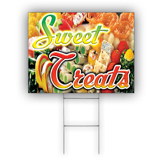 Sweet Treats Coroplast Yard Sign