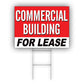 Commercial Building For lease Coroplast Yard Sign