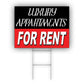 Luxury Appartments Coroplast Yard Sign