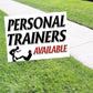 Professional Trainers Available Coroplast Yard Sign