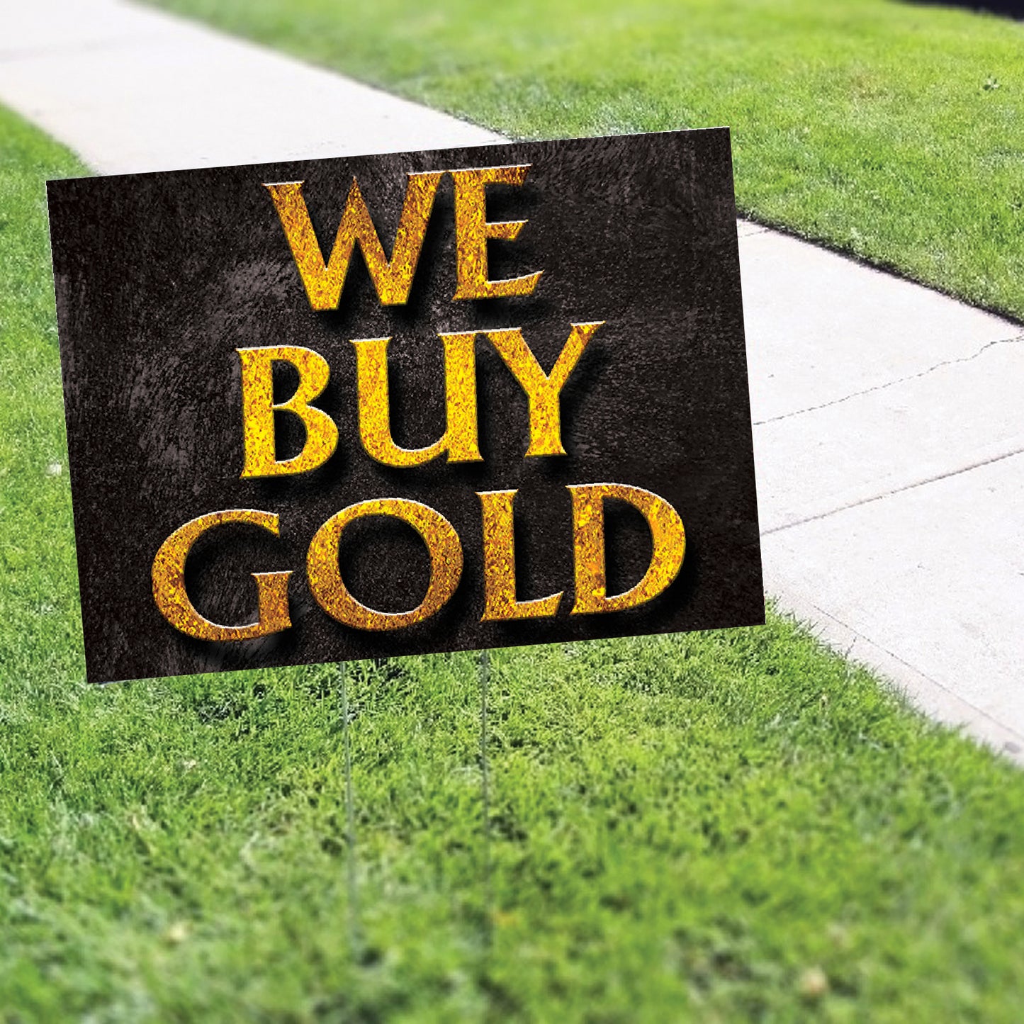 We Buy Gold Coroplast Yard Sign