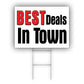 Best Deals In Town Coroplast Yard Sign