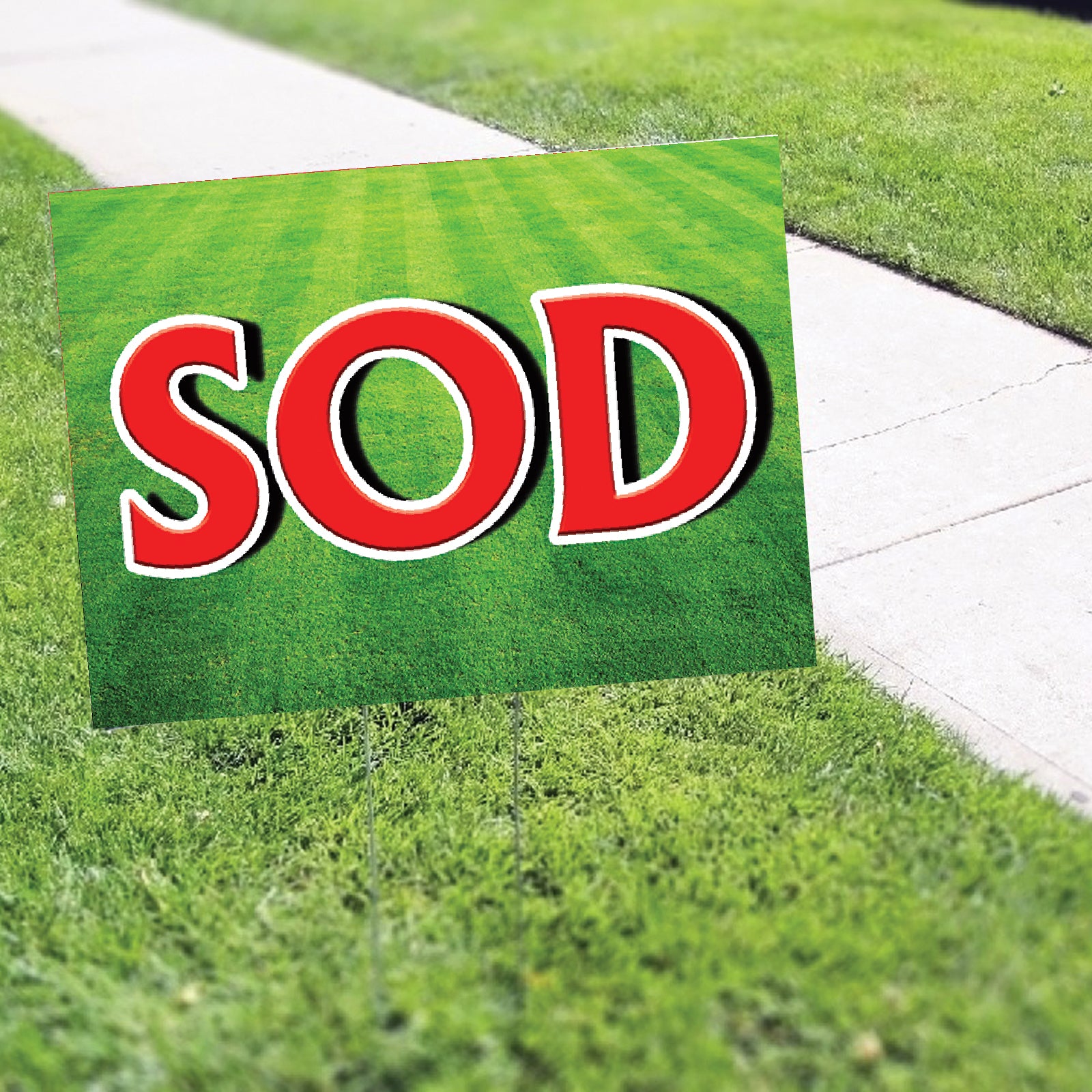 Sod Coroplast Yard Sign
