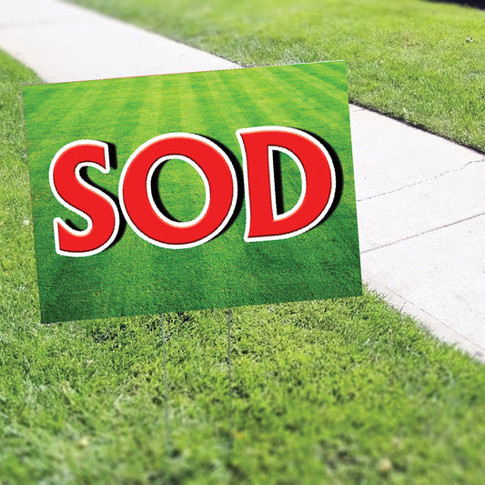 Sod Coroplast Yard Sign