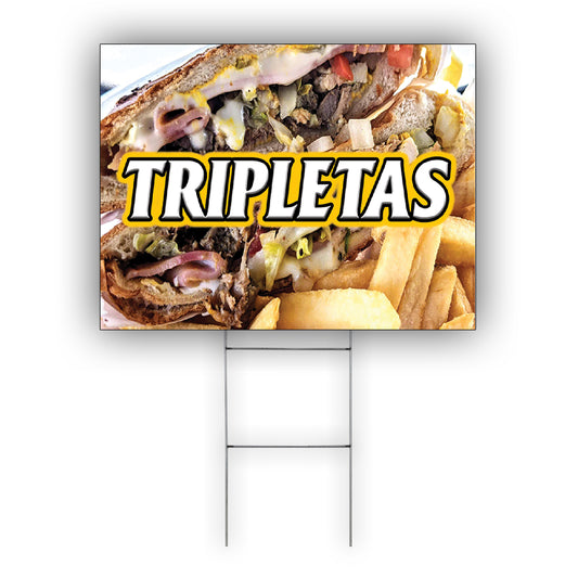 Tripletas Coroplast Yard Sign