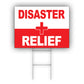 Disaster Relief First aid Coroplast Yard Sign