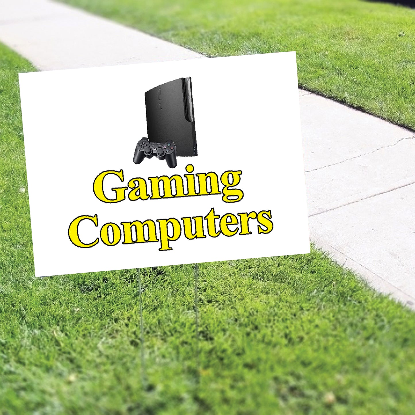 Gaming Computers Coroplast Yard Sign