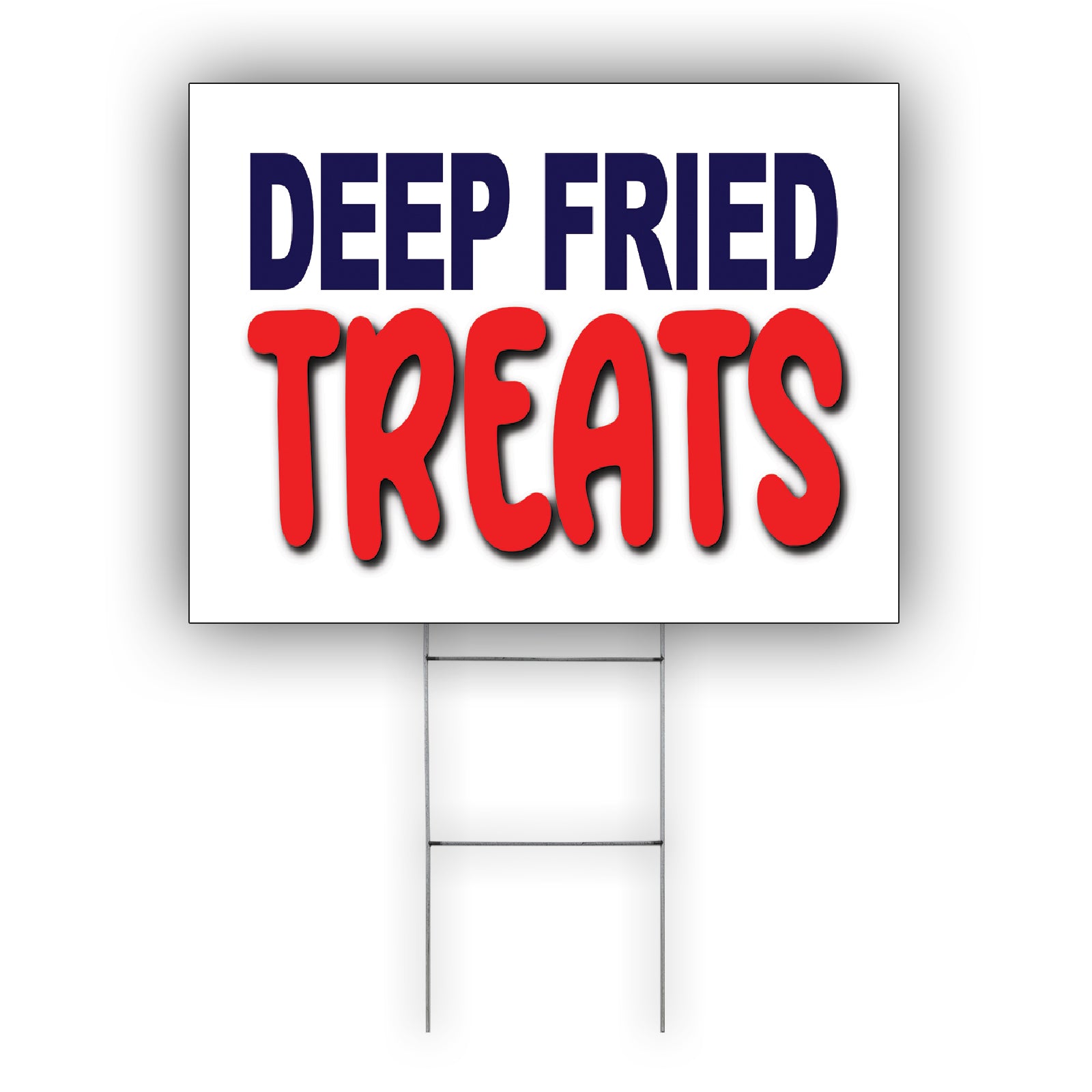 Deep Fried Sign Deep Fried Treats Coroplast Yard Sign – Sign Fever