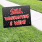 Sell Warranties And Win Coroplast Yard Sign