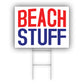Beach Stuff Coroplast Yard Sign