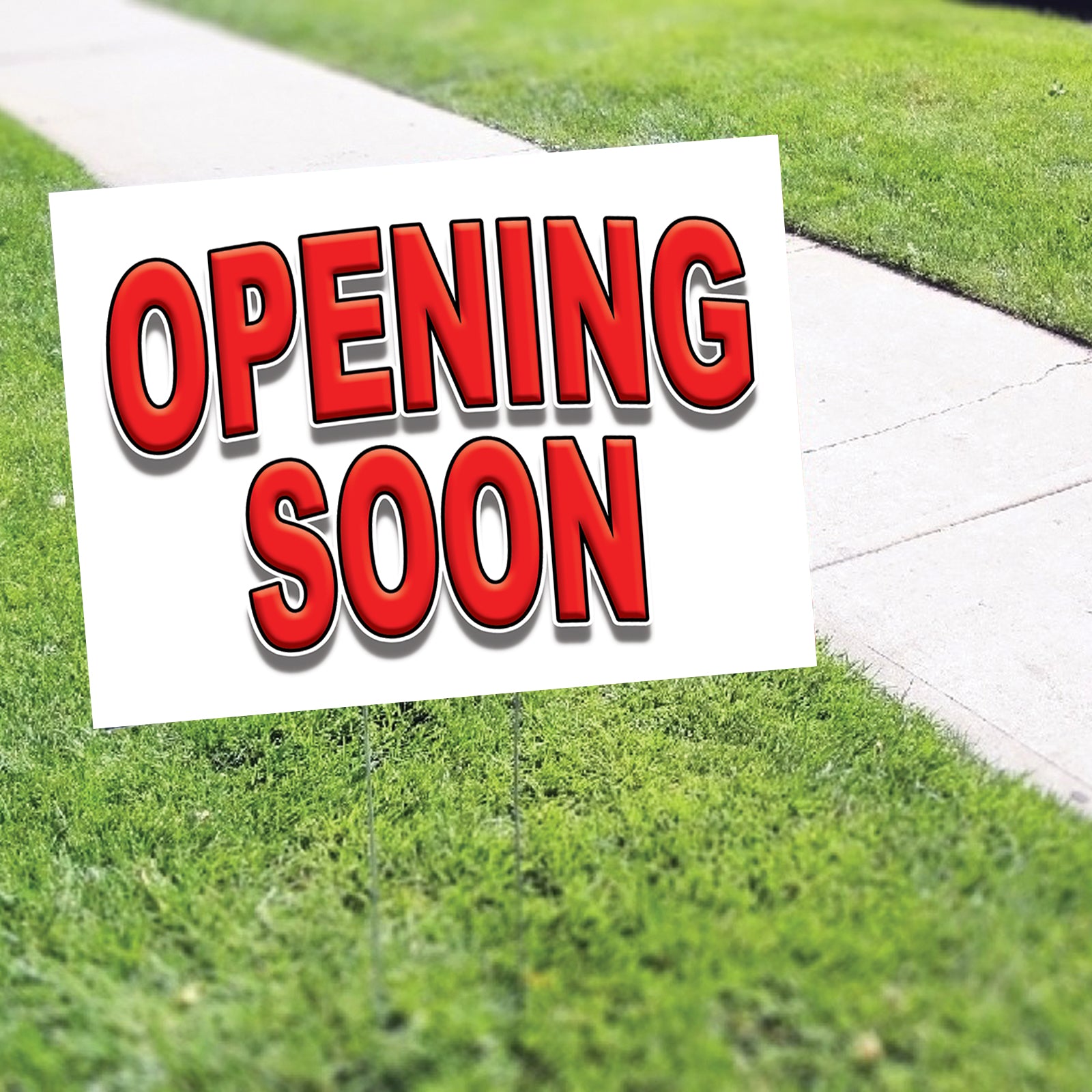 Opening Soon Coroplast Yard Sign
